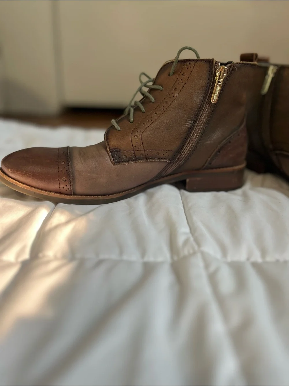 PIKOLINOS women’s Brown Leather Ankle Booties size 37